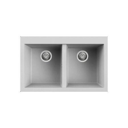 KAR. 8032861953647 Νεροχύτης κουζίνας QUADRA 350 Aluminiu 79 ELLECI 79x50cm