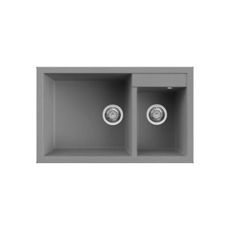 KAR. 8032861956716 Νεροχύτης κουζίνας QUADRA 440 Titanium 73 ELLECI 81,5x50cm