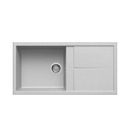 KAR. 8031873110611 Νεροχύτης κουζίνας UNICO 480 Aluminium 79 ELLECI 100x50cm