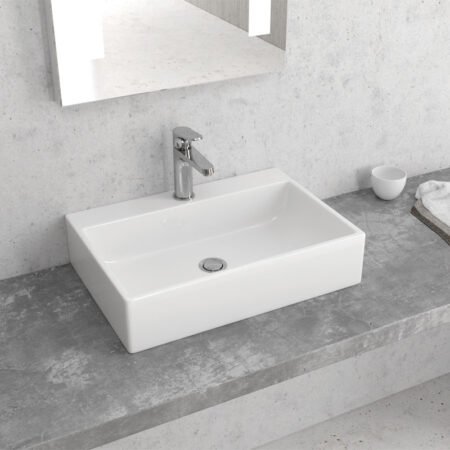 KAR. 5206836505312 Νιπτήρας επικαθήμενος LT 2082 KARAG 51,5x36x12cm