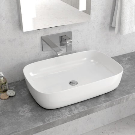 KAR. 5206836561301 Νιπτήρας επικαθήμενος LT 2143-P KARAG 60x39x14,5cm