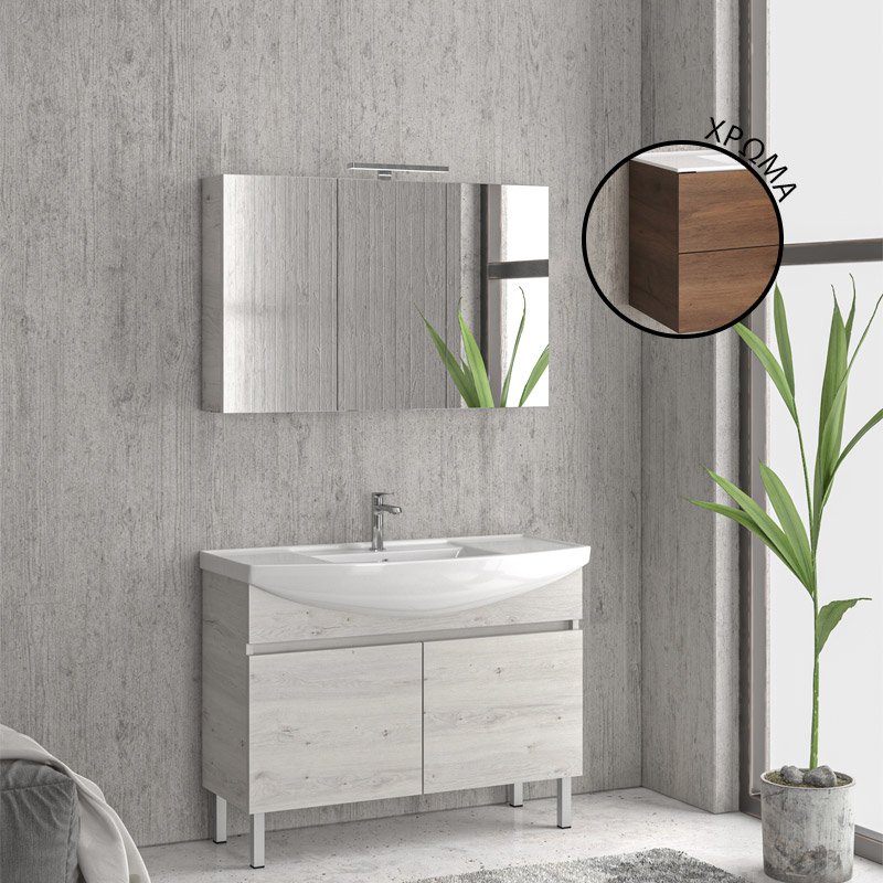 KAR. 5206836630106 Βάση με δύο πόρτες Brown 8702 NEW BIANNA 100 KARAG 98x35x63cm