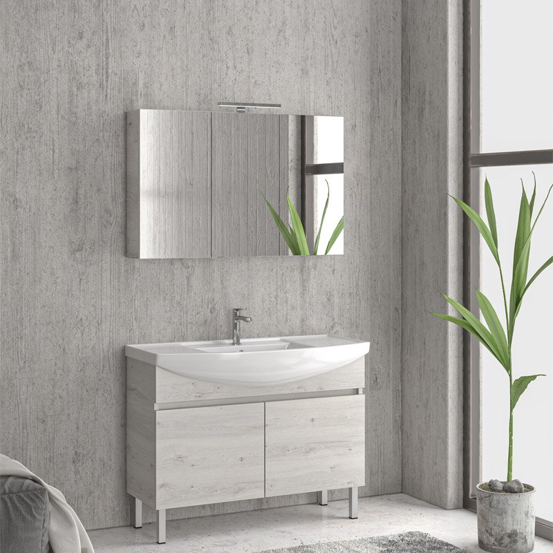 KAR. 5206836630113 Βάση με δύο πόρτες Ice Oak 8902 NEW BIANNA 100 KARAG 98x35x63cm