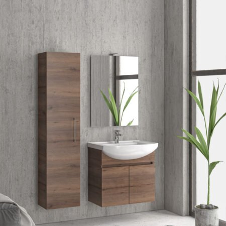 KAR. 5206836629988 Βάση με δύο πόρτες Brown 8702 NEW BIANNA 65 KARAG 62x35x63cm