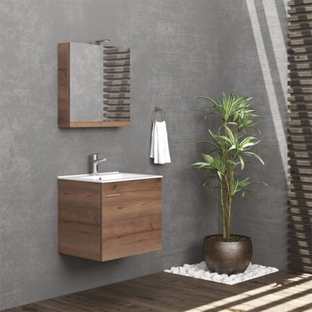 KAR. 5206836046525 Βάση με ανοιγόμενη πόρτα Brown 8702 NEW BITOLA 60 KARAG 59x45x55cm
