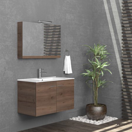 KAR. 5206836046600 Βάση με δύο πόρτες Brown 8702 NEW BITOLA 90 KARAG 89x45x55cm
