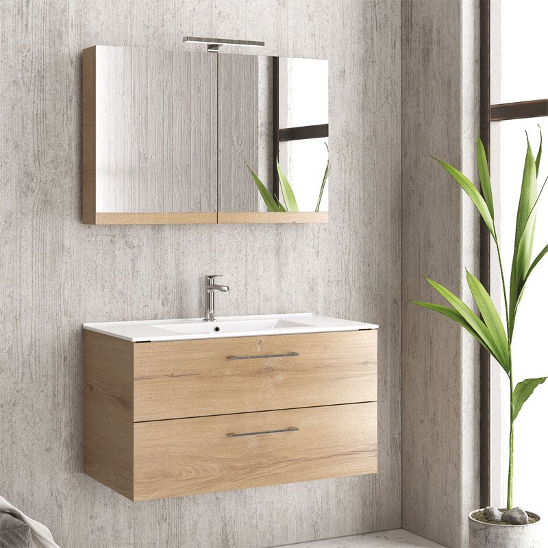 KAR. 5206836048833 Βάση με δύο συρτάρια Elvezia 8502 NEW ELSA 90 KARAG 89x45x48cm