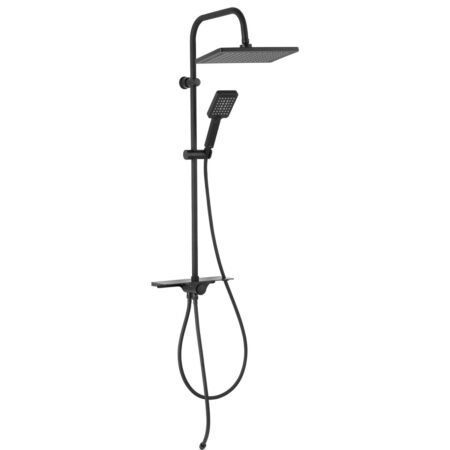 KAR. 5903738225675 Κολόνα σταθερού ντους KANTO Verdeline Μαύρη NP94VL-BL FERRO