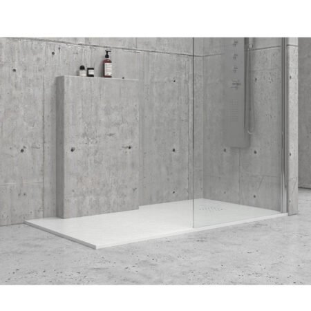 KAR. 5206836010717 Ντουζιέρα ορθογώνια υψηλής αντοχής PIETRA Bianco KARAG 90x170x3cm