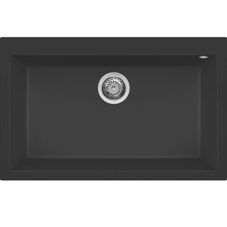 KAR. 8032557049548 Νεροχύτης κουζίνας QUADRA 130 Nero 40 ELLECI 79x50cm