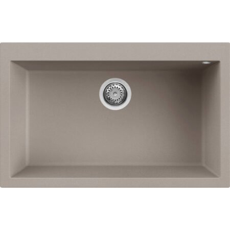 KAR. 8032861041795 Νεροχύτης κουζίνας QUADRA 130 Tortora 43 ELLECI 79x50cm