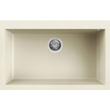 KAR. 8032861055563 Νεροχύτης κουζίνας QUADRA 130 Bianco Antico 62 ELLECI 79x50cm