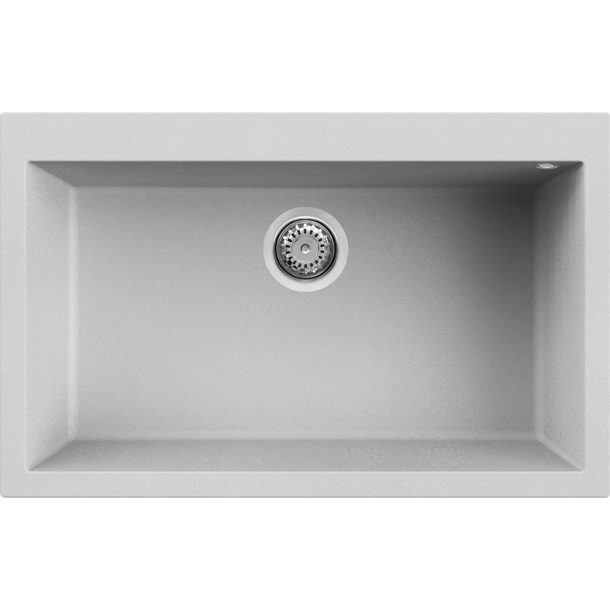 KAR. 8032557952909 Νεροχύτης κουζίνας QUADRA 130 Aluminium 79 ELLECI 79x50cm