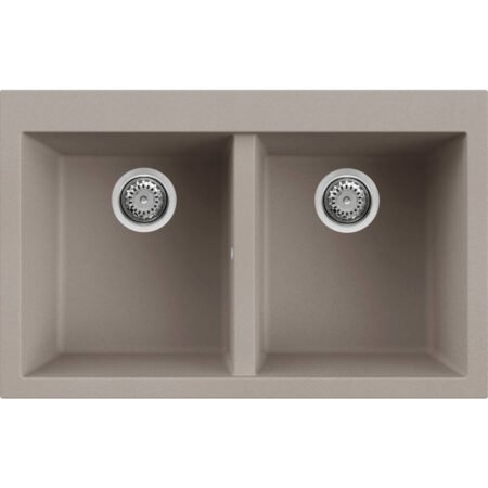 KAR. 8032861047803 Νεροχύτης κουζίνας QUADRA 350 Tortora 43 ELLECI 79x50cm