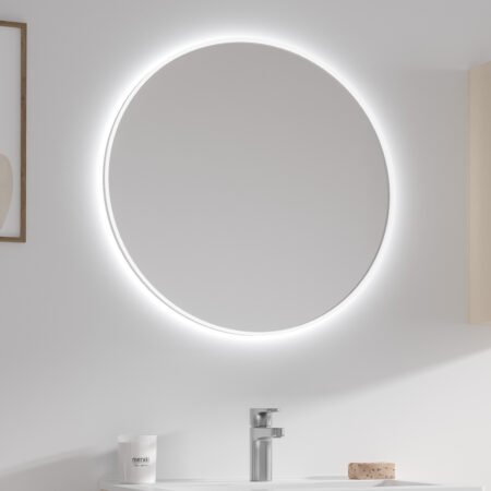 KAR. 5907546869601 Καθρέπτης με κρυφό φωτισμό SHARON White KARAG Ø80cm