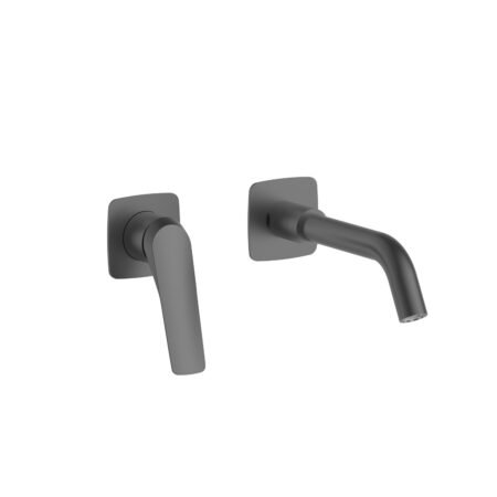 KAR. 5206836681016 Μπαταρία νιπτήρος εντοιχισμού LEA Gun Metal SO05021