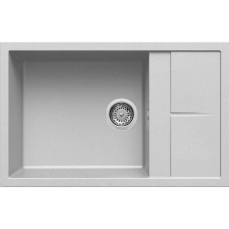 KAR. 8031873110840 Νεροχύτης κουζίνας UNICO 310 Aluminium 79 ELLECI 78x50cm