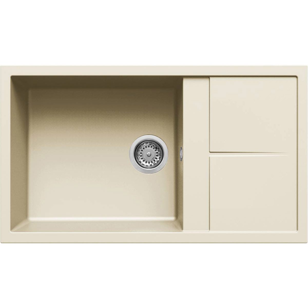 KAR. 8032557036494 Νεροχύτης κουζίνας UNICO 410 Bianco Antico 62 ELLECI 86x50cm