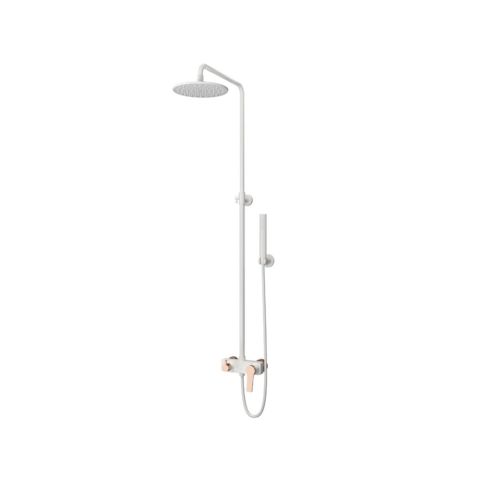 KAR. 5206836069395 Μπαταρία σταθερού ντους ANDARE Bianco Rose Gold WNW33R98PH-RG
