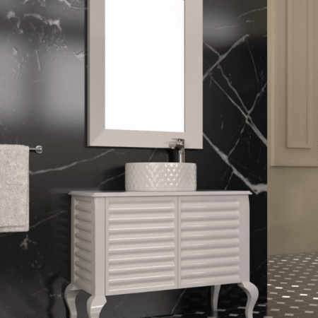 LA ROMANZA ΒΑΣΗ 88,5Χ44cm ΜΕ CURVA ΠΛΑΙΝΑ ΚΟΚΚΙΝΟ ΓΥΑΛΙΣΤΕΡΟ
