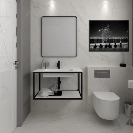 X-RAIL XL ΠΑΓΚΟΣ 81x51cm ΓΙΑ ΕΠΙΤΡ ΝΙΠΤΗΡΑ-SOLID WHITE 12mm