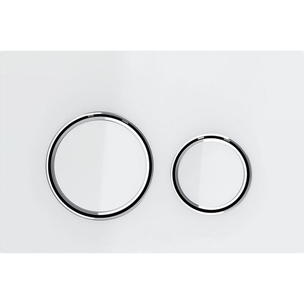 GEBERIT 115.884.SI.1 ΠΛΑΚΕΤΑ ΚΑΖΑΝΑΚΙΟΥ SIGMA 21 ΛΕΥΚΗ-CHROME – Ετοιμοπαράδοτο